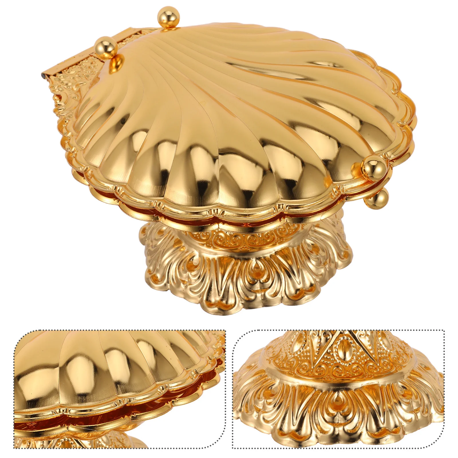 1pcs Seashell Fruit Bowl Gold Metal Pedestal Serving Dish Large Footed Bowl For Kitchen Counter Tabletop Decor Snack Storage
1pcs Seashell Fruit Bowl Gold Metal Pedestal Serving Dish Large Footed Bowl For Kitchen Counter Tabletop Decor Snack Storage