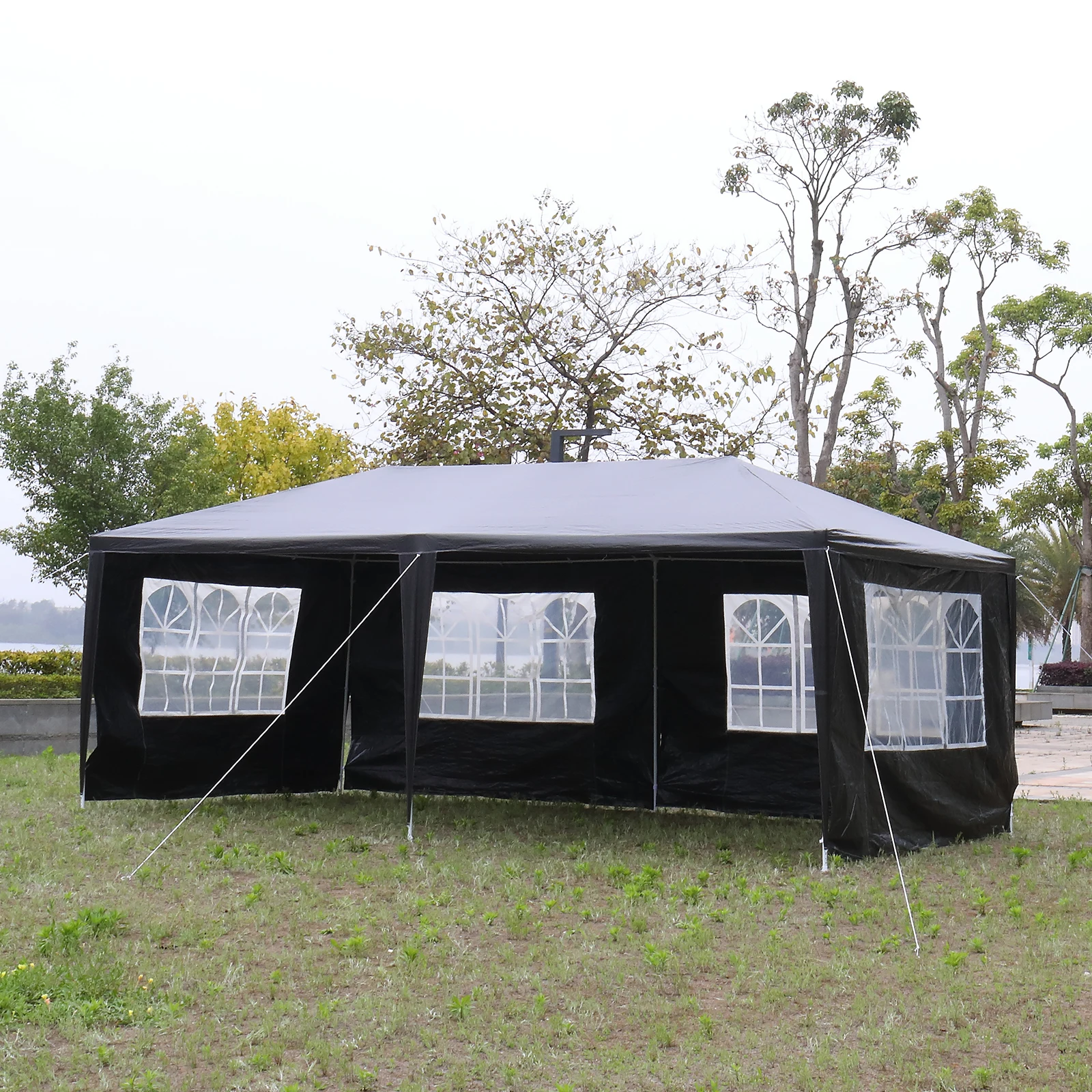 10 x 20 ft Outdoor Party Tent with 6 Removable Sidewalls Waterproof Canopy Patio Wedding Gazebo Heavy Duty Iron Frame Black
10 x 20 ft Outdoor Party Tent with 6 Removable Sidewalls Waterproof Canopy Patio Wedding Gazebo Heavy Duty Iron Frame Black