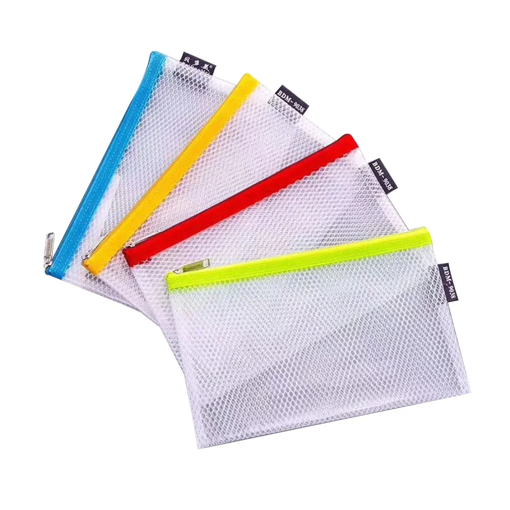 4pcs Colorful Transparent Eva Waterproof Stationery Pen Bags Mesh Zipper File Pencil Cases Travel Makeup Bags Portable 
4pcs Colorful Transparent Eva Waterproof Stationery Pen Bags Mesh Zipper File Pencil Cases Travel Makeup Bags Portable