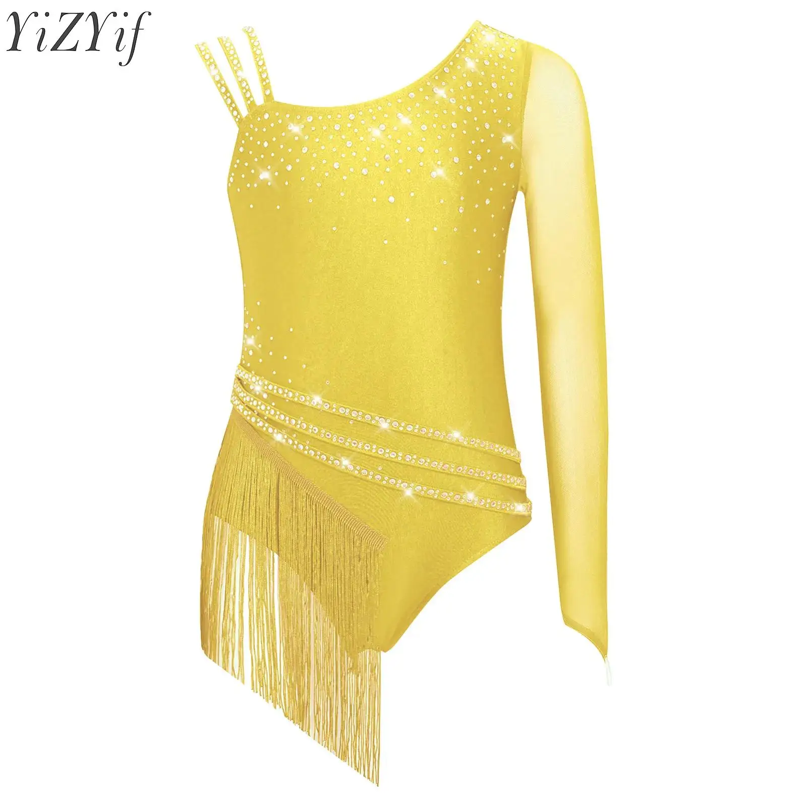 Kids Girls Ballet Gymnastics Skirted Leotard Rhinestones Fringe Bodysuit Figure Ice Skating Lyrical Dancewear Stage Performance
Kids Girls Ballet Gymnastics Skirted Leotard Rhinestones Fringe Bodysuit Figure Ice Skating Lyrical Dancewear Stage Performance