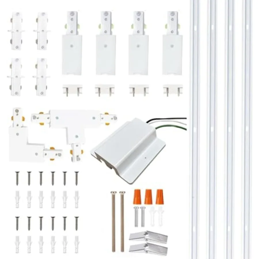 Full Accessories and Rails Kit for H Type Track Lighting Systems 13Feet Track Rails Floating Canopy Connector Live End I T and
Full Accessories and Rails Kit for H Type Track Lighting Systems 13Feet Track Rails Floating Canopy Connector Live End I T and