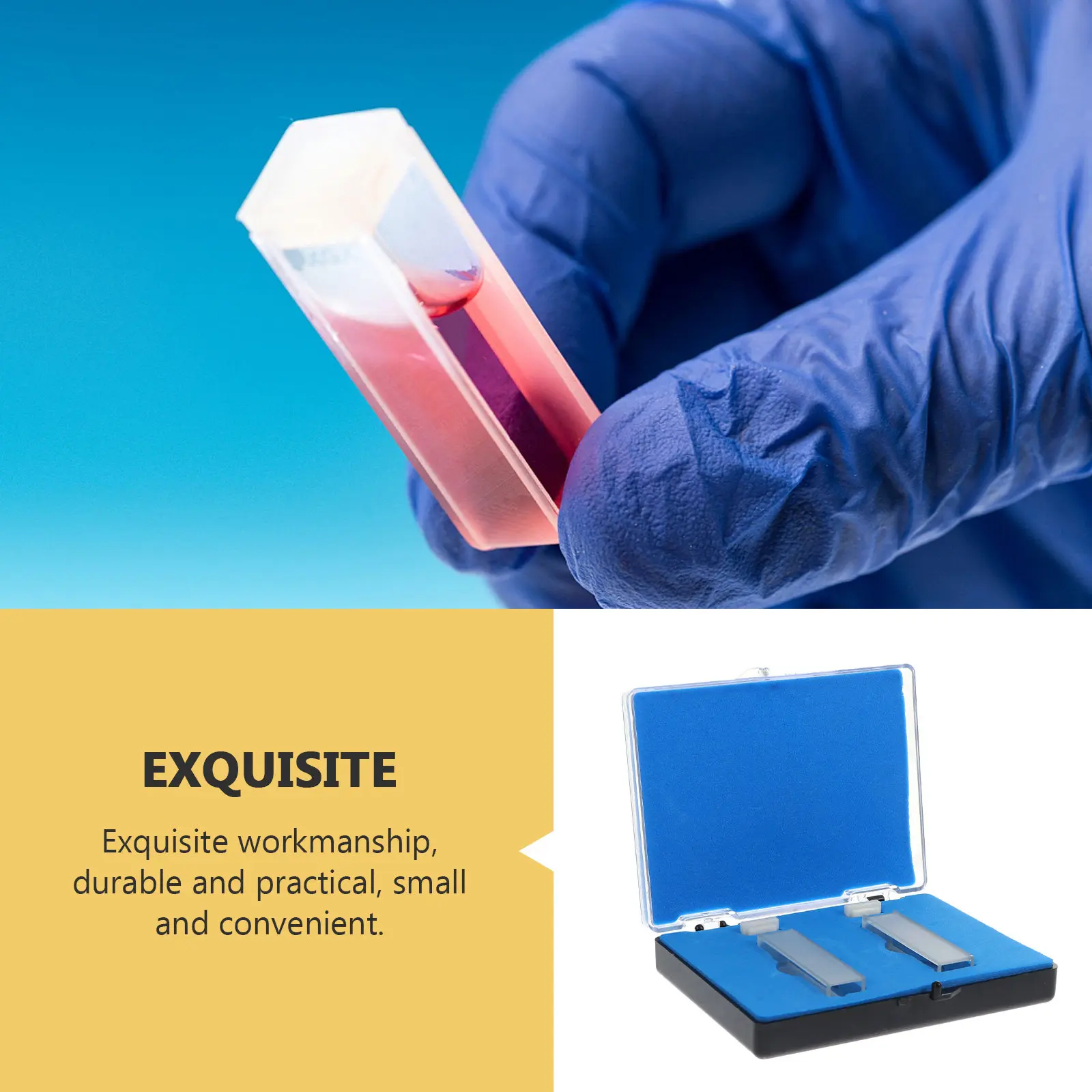 2Pcs Quartz Cuvette Premium Optical Accuracy 10Mm Path Length Laboratory Spectrophotometer Compatible Standard Micro Cuvette
2Pcs Quartz Cuvette Premium Optical Accuracy 10Mm Path Length Laboratory Spectrophotometer Compatible Standard Micro Cuvette