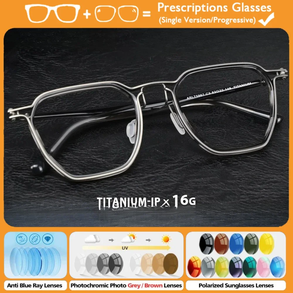 KUXA (M) модные геометрические титановые очки для близорукости по рецепту, высококачественные мужские прогрессивные фотохромные очки с защитой от синего луча
KUXA (M) модные геометрические титановые очки для близорукости по рецепту, высококачественные мужские прогрессивные фотохромные очки с защитой от синего луча