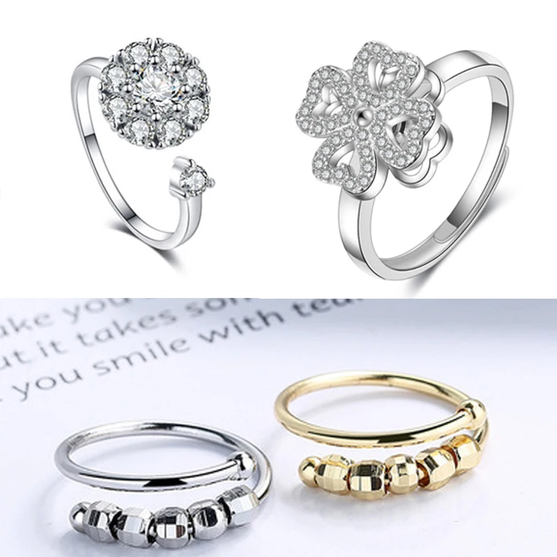 Hot Selling Genuine 925 Sterling Silver Rotatable Round Finger Rings For Women Engagement Wedding Statement Jewelry
Hot Selling Genuine 925 Sterling Silver Rotatable Round Finger Rings For Women Engagement Wedding Statement Jewelry