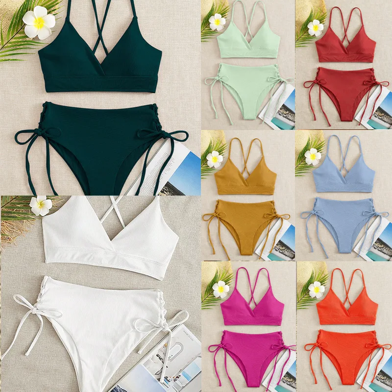 V-neck split sexy big bust bra cup swimsuit new beach tie triangle bikini swimming costume
V-neck split sexy big bust bra cup swimsuit new beach tie triangle bikini swimming costume