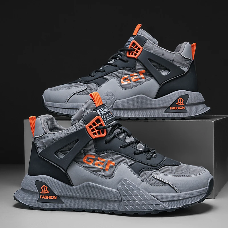 Walking Shoes Men High-top Leather Casual Flat Comfortable Lxuury Design Sneakers Winter Warm Outdoor Lace-up Skate Shoes Man
Walking Shoes Men High-top Leather Casual Flat Comfortable Lxuury Design Sneakers Winter Warm Outdoor Lace-up Skate Shoes Man