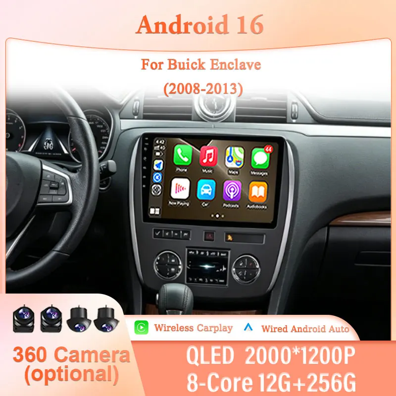 9" Android 16 Wireless CarPlay GPS Navi BT WiFi DSP for Buick Enclave 2008-2013 IPS HD Touch Screen Head Unit Multimedia Kit
9" Android 16 Wireless CarPlay GPS Navi BT WiFi DSP for Buick Enclave 2008-2013 IPS HD Touch Screen Head Unit Multimedia Kit