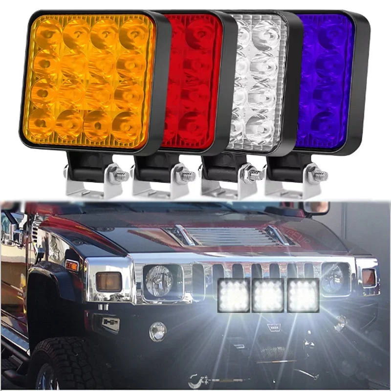 12V 16 LED Headlights Work Light Off Road Spotlight 1200LM 48w ABS+LED IP65 Waterproof Dust Proof High Intensity Car LED Lights
12V 16 LED Headlights Work Light Off Road Spotlight 1200LM 48w ABS+LED IP65 Waterproof Dust Proof High Intensity Car LED Lights