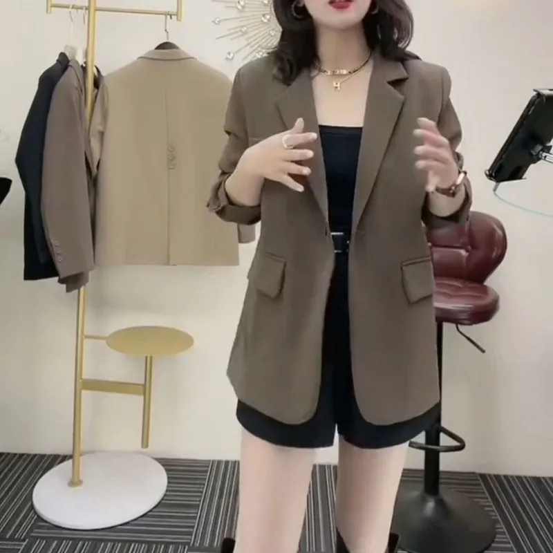 Блейзер женский повседневный модный универсальный однотонный модный топ с разрезом и карманами на пуговицах
Блейзер женский повседневный модный универсальный однотонный модный топ с разрезом и карманами на пуговицах