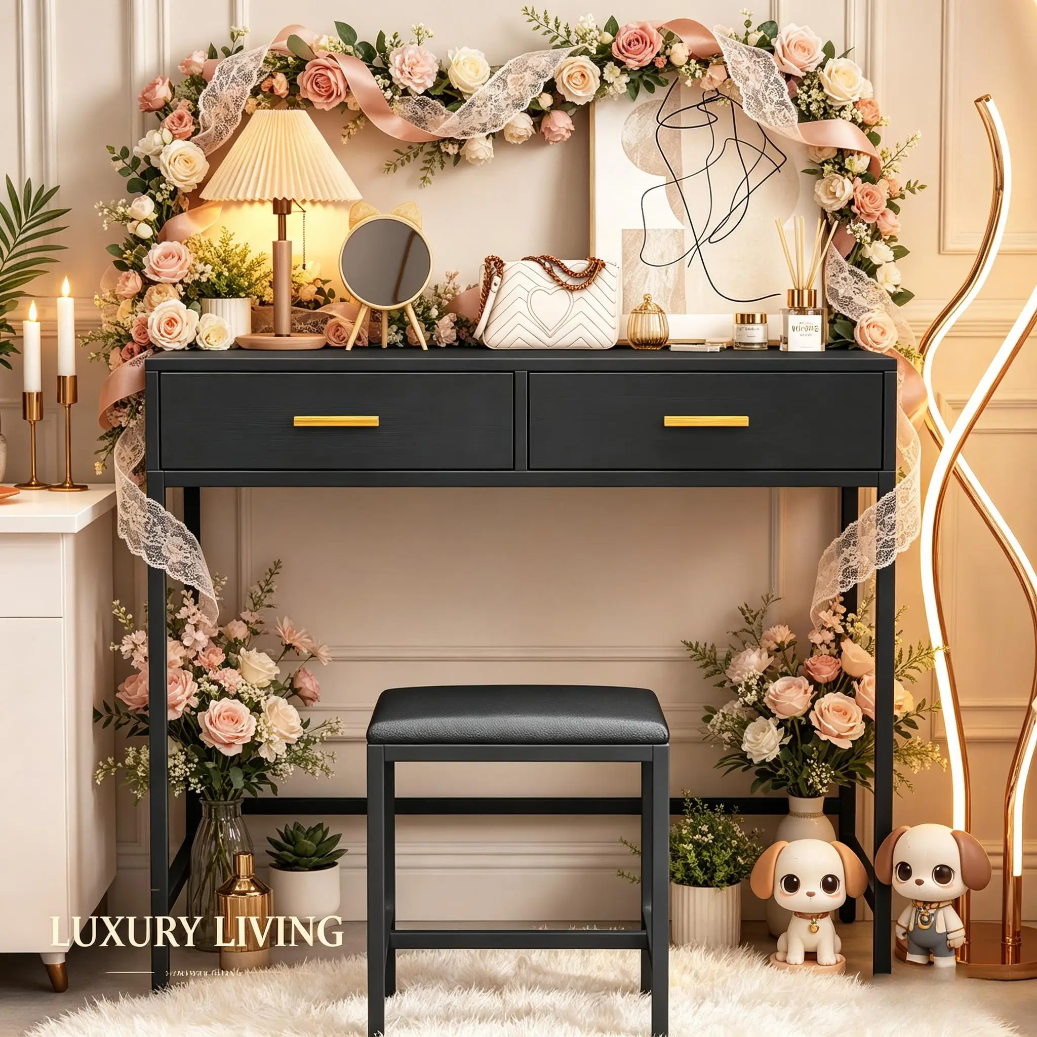 Slim Console Table, 2 Drawers & Open Shelves, Multifunctional Entryway Sofa Table Living Room Storage Furniture
Slim Console Table, 2 Drawers & Open Shelves, Multifunctional Entryway Sofa Table Living Room Storage Furniture