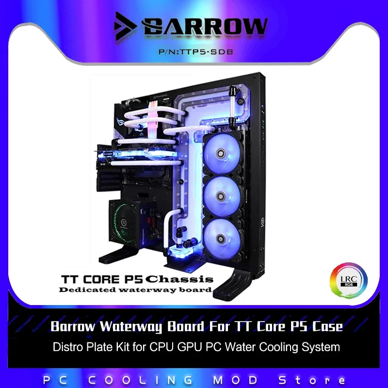 Плата Waterway Barrow для корпуса TT Core P5, комплект распределительных пластин для системы водяного охлаждения процессора, графического процессора, ПК TTP5-SDB V1
Плата Waterway Barrow для корпуса TT Core P5, комплект распределительных пластин для системы водяного охлаждения процессора, графического процессора, ПК TTP5-SDB V1