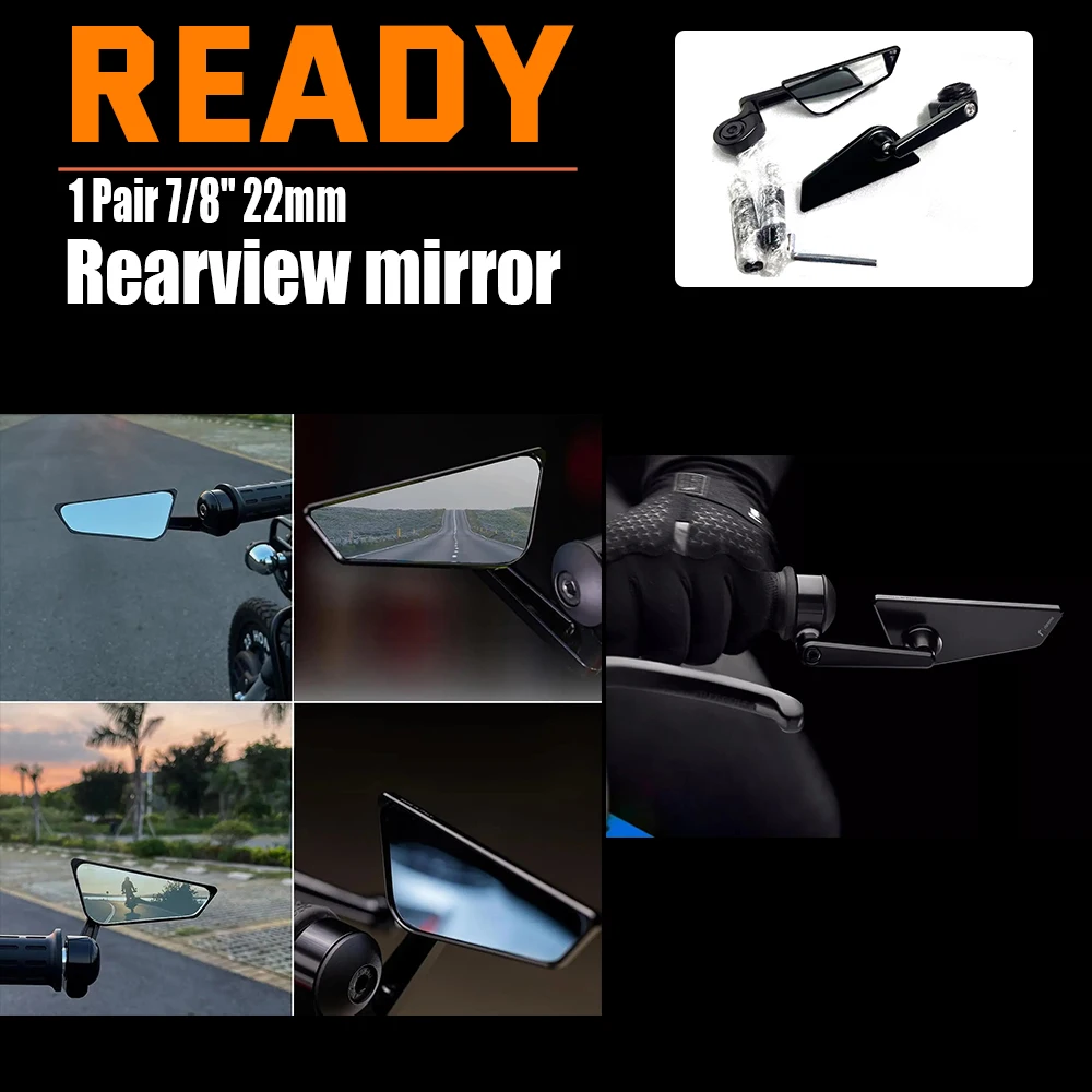 7/8"Motorcycle Bar End Rearview Mirror Side Mirrors for Ducati Honda CB650R Kawasaki Yamaha MT03 mt09 Suzuki SV650 GSXS750
7/8"Motorcycle Bar End Rearview Mirror Side Mirrors for Ducati Honda CB650R Kawasaki Yamaha MT03 mt09 Suzuki SV650 GSXS750