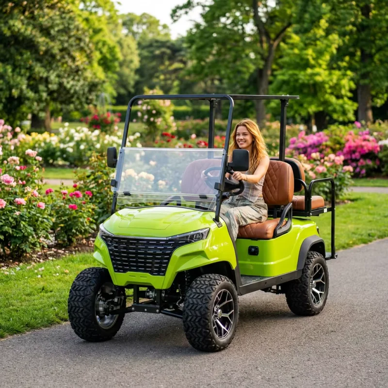 Lifted Lithium Battery 4 Seater Electric Golf Cart Luxury Interior Design Wide Profile Tires Aluminum Frame Construction
Lifted Lithium Battery 4 Seater Electric Golf Cart Luxury Interior Design Wide Profile Tires Aluminum Frame Construction