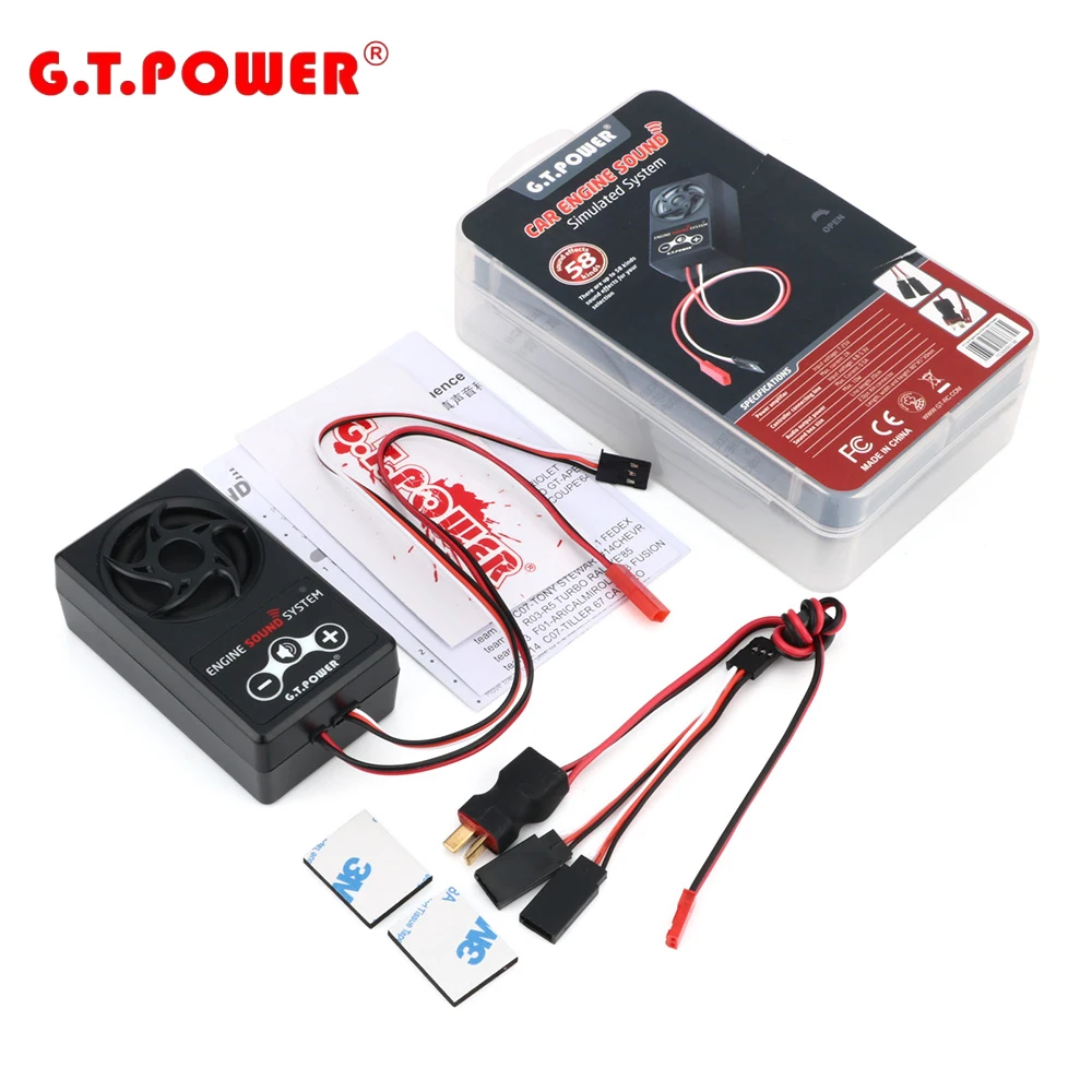 G.T.Power Engine Sound Simulated System For RC Car Axial SCX 10 II WRAITH TRX4 Truck Buggy Toys
G.T.Power Engine Sound Simulated System For RC Car Axial SCX 10 II WRAITH TRX4 Truck Buggy Toys