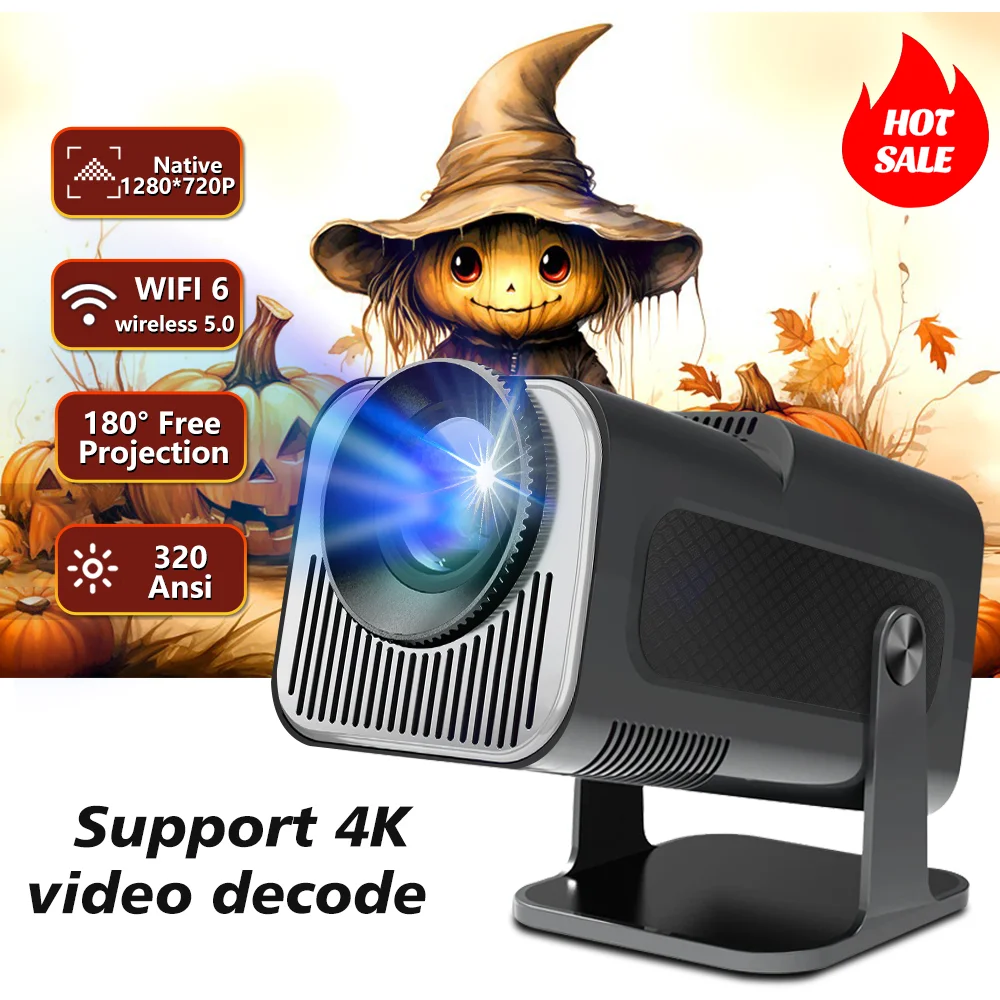 HY320 Mini Projector Android 11 Wifi6 320ANSI Allwinner H713 1280*720P BT5.0 4K Home Cinema Theater Smart Portable Projector
HY320 Mini Projector Android 11 Wifi6 320ANSI Allwinner H713 1280*720P BT5.0 4K Home Cinema Theater Smart Portable Projector