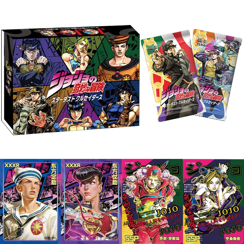 New JoJo's Bizarre Adventure Card Limited Edition Photo-engraved Flash Crystal Mounting Embossed Anime Collectible Card Toy Gift
New JoJo's Bizarre Adventure Card Limited Edition Photo-engraved Flash Crystal Mounting Embossed Anime Collectible Card Toy Gift