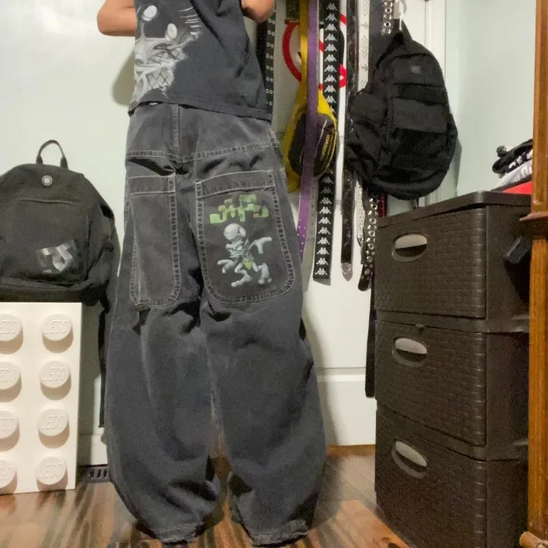 Y2K streetwear men clothing Baggy Jeans Hip Hop high quality Embroidered pattern black jeans men women Goth wide leg jeans
Y2K streetwear men clothing Baggy Jeans Hip Hop high quality Embroidered pattern black jeans men women Goth wide leg jeans
