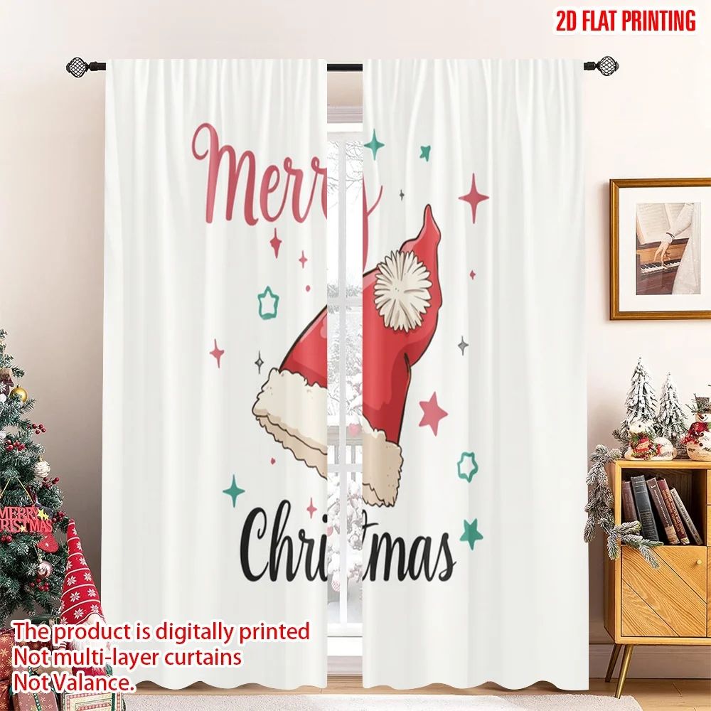 2pcs 2D flat printing Merry Christmas Popular Window Curtains Merry Christmas Santa Hat Polyester Without Electricity Spring Use
2pcs 2D flat printing Merry Christmas Popular Window Curtains Merry Christmas Santa Hat Polyester Without Electricity Spring Use