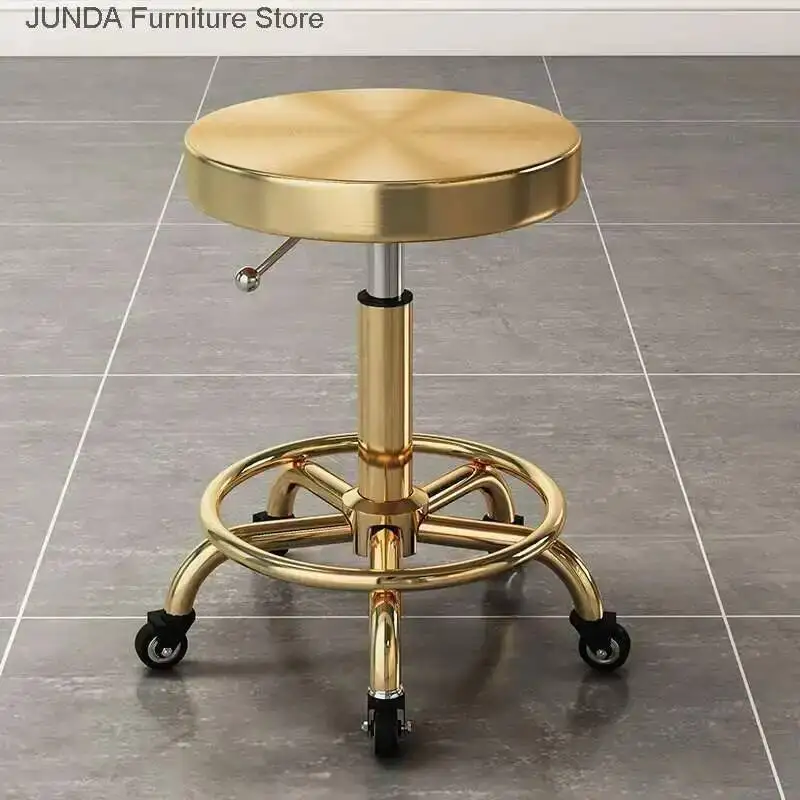 Stainless Steel Beauty Salon Dedicated Stool Barber Shop Stool Pulley Lifting Barber Chairs Nail Makeup 의자 Hair Salon Furniture
Stainless Steel Beauty Salon Dedicated Stool Barber Shop Stool Pulley Lifting Barber Chairs Nail Makeup 의자 Hair Salon Furniture