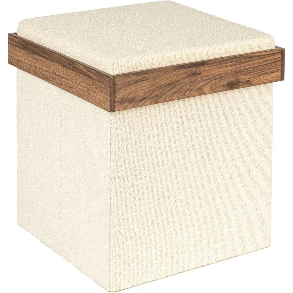 tile Boucle Ottoman with Hidden Storage, Cream
tile Boucle Ottoman with Hidden Storage, Cream