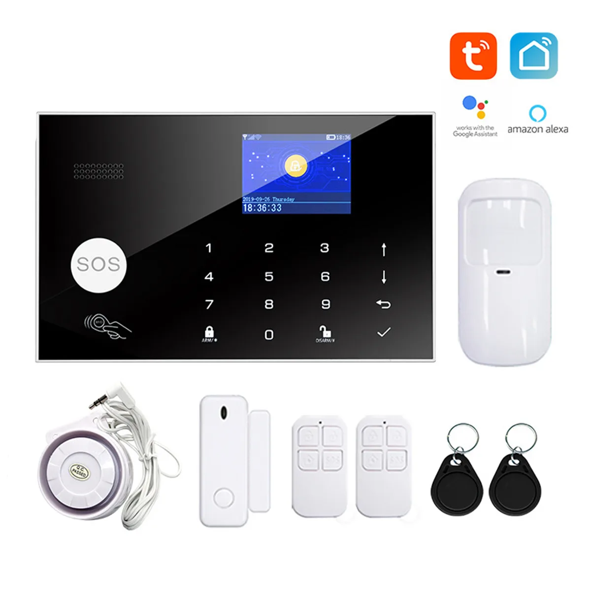 4.3Inch Big Screen Tuya Smart Life 4G +WIFI Burglar Alarm System Touch Keypad Home Security Alarm Sensor Motion Detector
4.3Inch Big Screen Tuya Smart Life 4G +WIFI Burglar Alarm System Touch Keypad Home Security Alarm Sensor Motion Detector