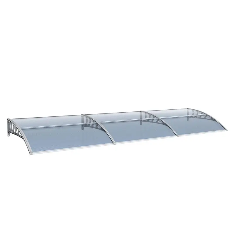 38*120in Gray-blue Sheet with Gray Bracket, Rain Awning, PP Bracket, Polycarbonate Sheet, Front and Rear Aluminum Strips
38*120in Gray-blue Sheet with Gray Bracket, Rain Awning, PP Bracket, Polycarbonate Sheet, Front and Rear Aluminum Strips