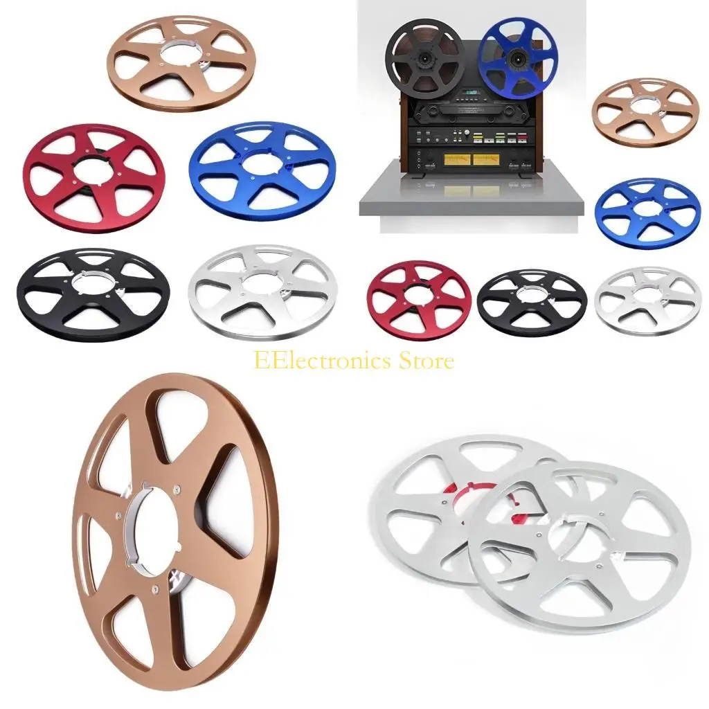 B03C 10.5Inch Aluminum Reel 6 Hole Open Tape Recording Disk Nab Hub Lightweight Metal Studio Accessory
B03C 10.5Inch Aluminum Reel 6 Hole Open Tape Recording Disk Nab Hub Lightweight Metal Studio Accessory
