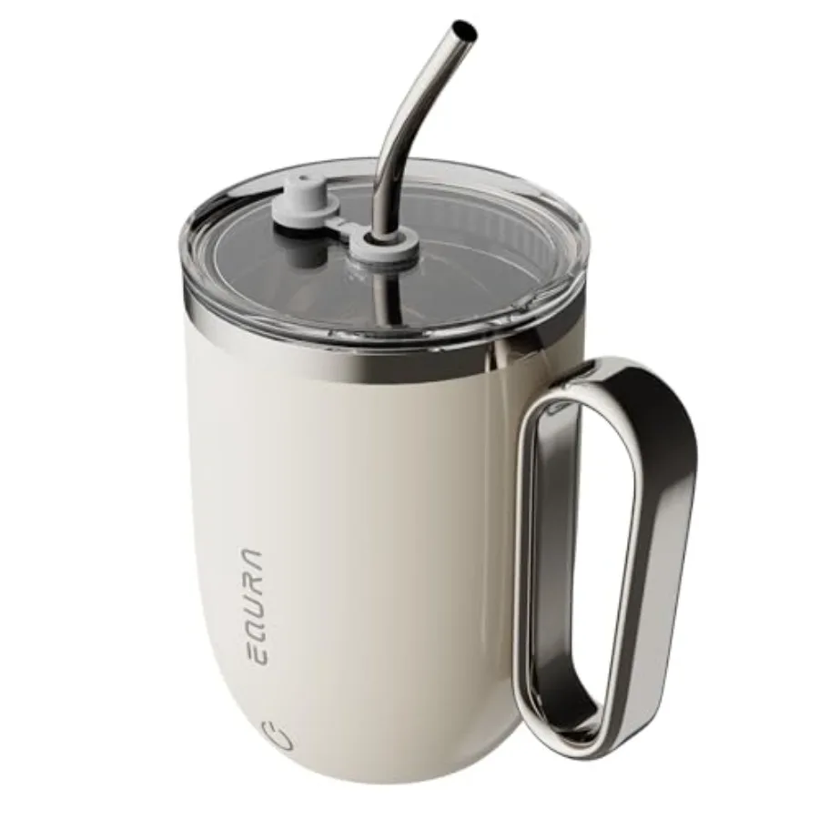 Self Stirring Coffee Mug with Straw and LED for Temp Indicating, Auto Magnetic Mixing Cup with Lid
Self Stirring Coffee Mug with Straw and LED for Temp Indicating, Auto Magnetic Mixing Cup with Lid