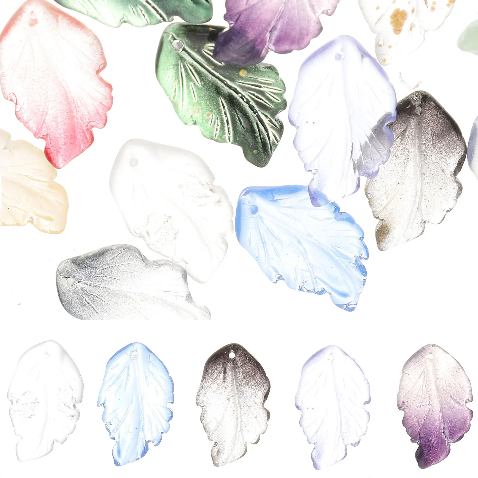 40pcs Glass Leaf Charms Crafting Supplies for DIY Jewelry Making Bracelets Necklaces Pendant AccessoriesPetals Earrings
40pcs Glass Leaf Charms Crafting Supplies for DIY Jewelry Making Bracelets Necklaces Pendant AccessoriesPetals Earrings