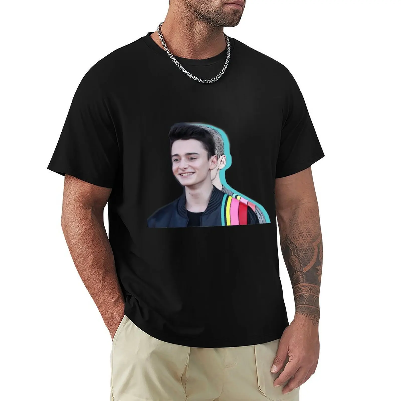 Noah Schnapp T-Shirt Big and Tall Crew Neck Tee
Noah Schnapp T-Shirt Big and Tall Crew Neck Tee