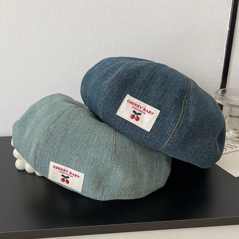 2026 new cherry patch denim retro beret
2026 new cherry patch denim retro beret