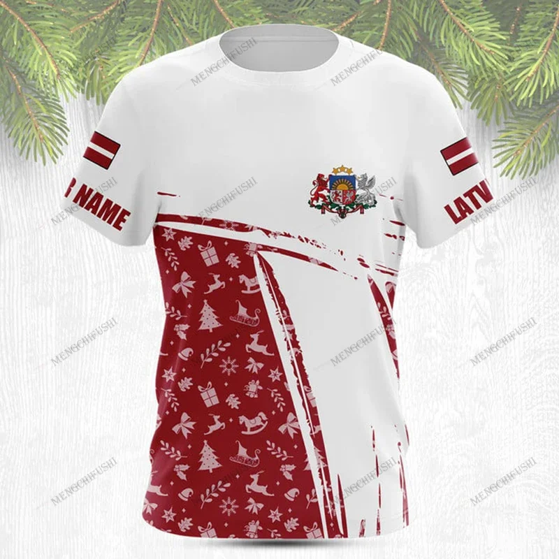 Latvia Emblem Custom Name Christmas Graphic T-shirts Fashion O-neck Sportswear Loose Oversized Unisex Short Sleeve Tees
Latvia Emblem Custom Name Christmas Graphic T-shirts Fashion O-neck Sportswear Loose Oversized Unisex Short Sleeve Tees