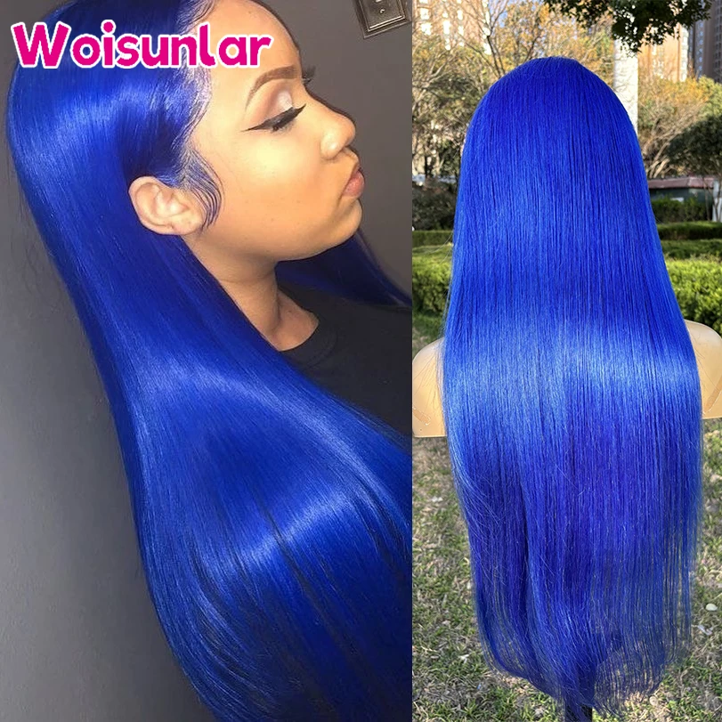 Blue Color Lace Frontal Wigs Human Hair For Women Brazilian Straight 4x4 Transparent lace human hair Wigs Human Hair Wigs 100%
Blue Color Lace Frontal Wigs Human Hair For Women Brazilian Straight 4x4 Transparent lace human hair Wigs Human Hair Wigs 100%