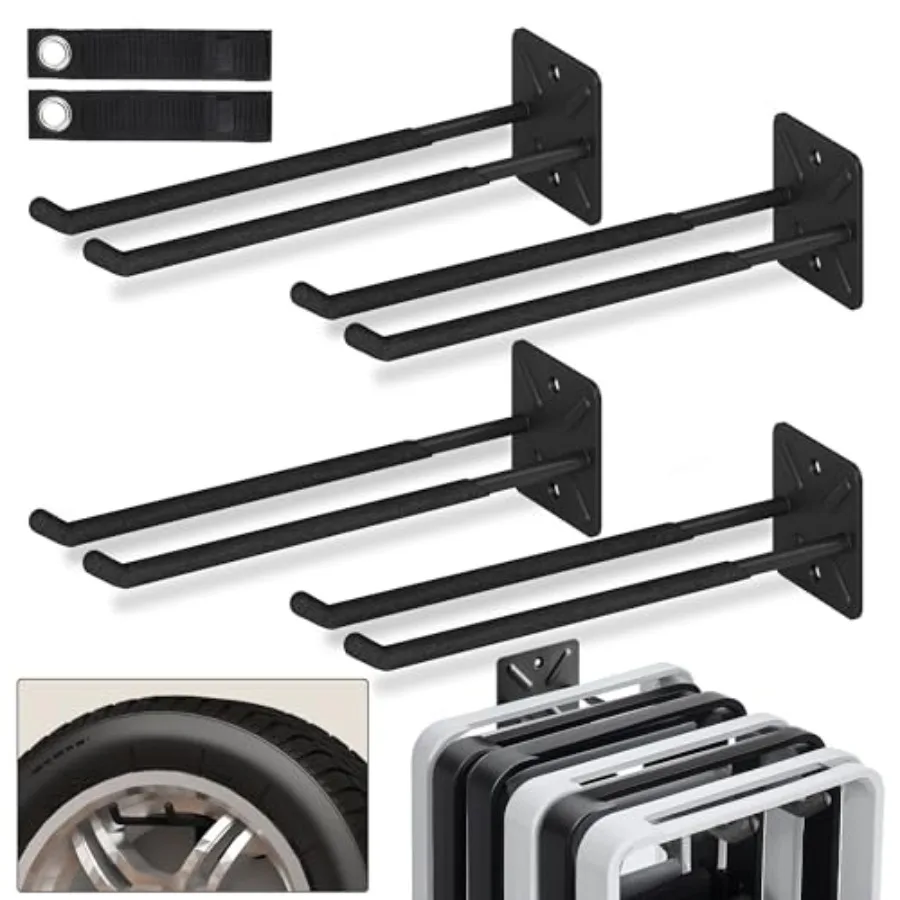 Garage Hooks, Heavy Duty Garage Hooks, 12.4 Inch Wall Mount Hangers, Max Load 200 lbs Garage Storage Utility Hook for Car Tires
Garage Hooks, Heavy Duty Garage Hooks, 12.4 Inch Wall Mount Hangers, Max Load 200 lbs Garage Storage Utility Hook for Car Tires