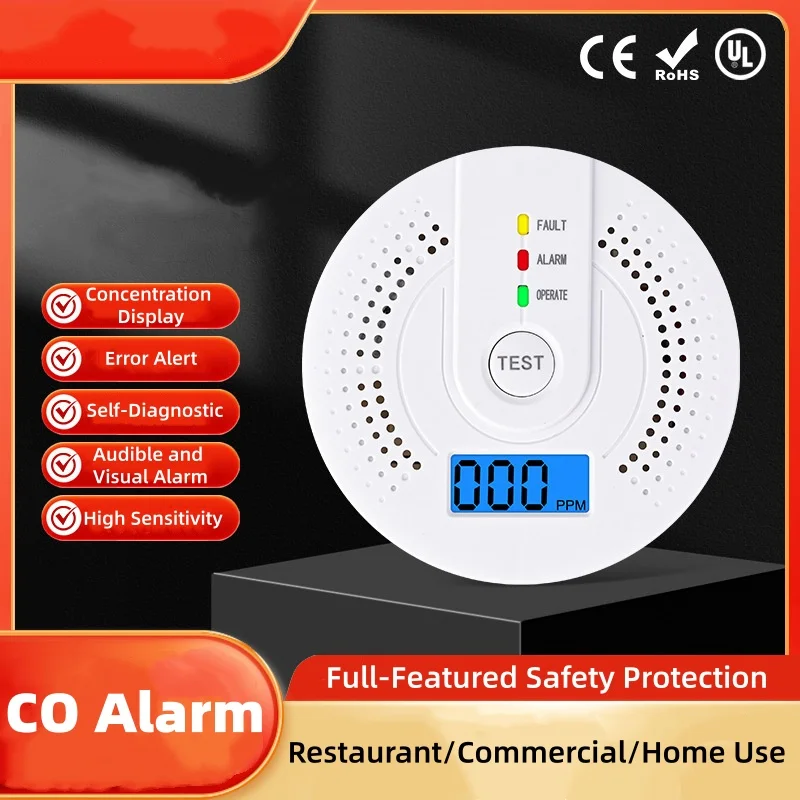 Independent CO Alarm Sensor Carbon Monoxide Alarm Detector High Sensitive Warning Anti Gas Leakage Detector
Independent CO Alarm Sensor Carbon Monoxide Alarm Detector High Sensitive Warning Anti Gas Leakage Detector