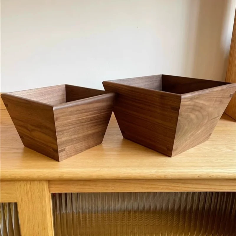 Black Walnut Storage Box without Lid Creative Multi-Function Solid Wood Table Organizer Eco Snacks Container
Black Walnut Storage Box without Lid Creative Multi-Function Solid Wood Table Organizer Eco Snacks Container