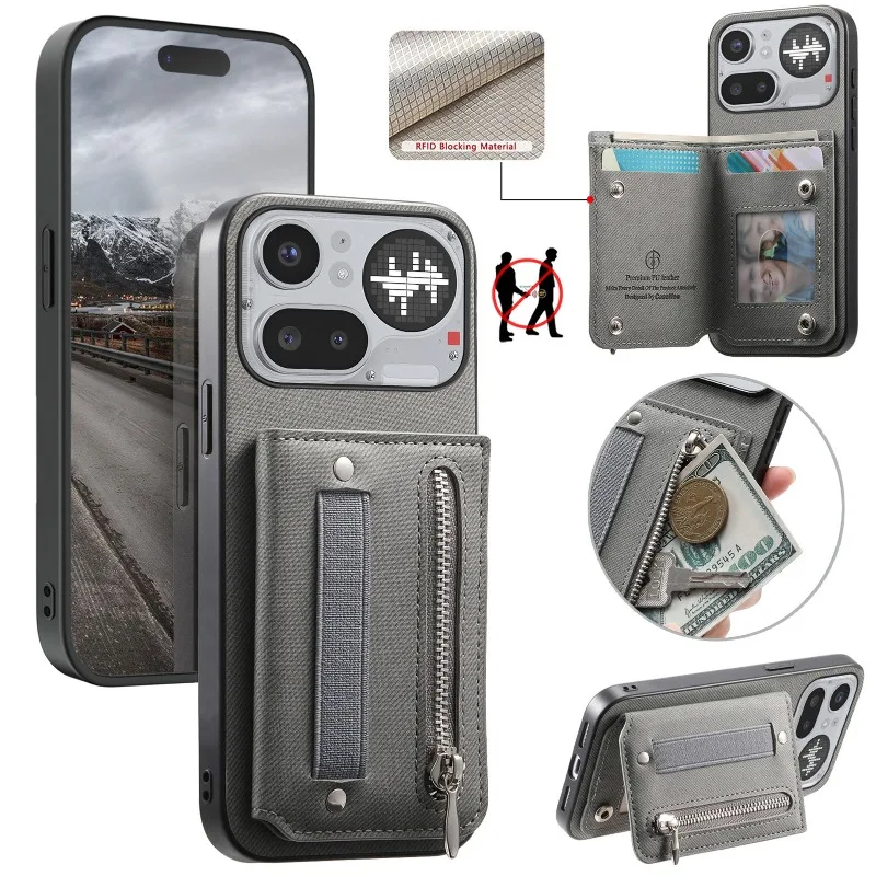 Cover For Nothing Phone (4a) Pro Elasticity Wristband Leather Flip Wallet Card Slot Shockproof Case For Nothing Phone 4A 4APro
Cover For Nothing Phone (4a) Pro Elasticity Wristband Leather Flip Wallet Card Slot Shockproof Case For Nothing Phone 4A 4APro