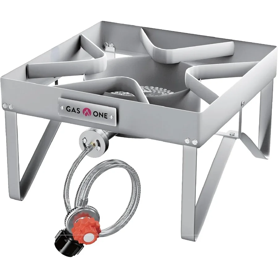 Stainless Steel Outdoor Propane Burner High Pressure Camp Stove with Adjustable Regulator Steel-Braided Hose for Reliabl
Stainless Steel Outdoor Propane Burner High Pressure Camp Stove with Adjustable Regulator Steel-Braided Hose for Reliabl