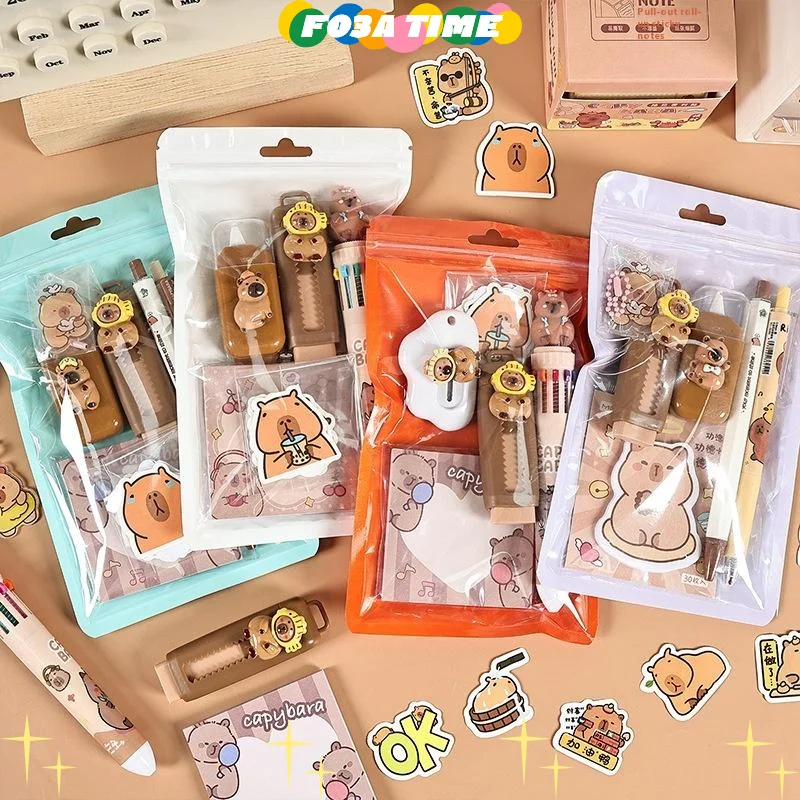 Cartoon Capybara Pattern Stationery Set Student Learning Stationery Set Cute Cartoon School Supplies Creative Gift
Cartoon Capybara Pattern Stationery Set Student Learning Stationery Set Cute Cartoon School Supplies Creative Gift