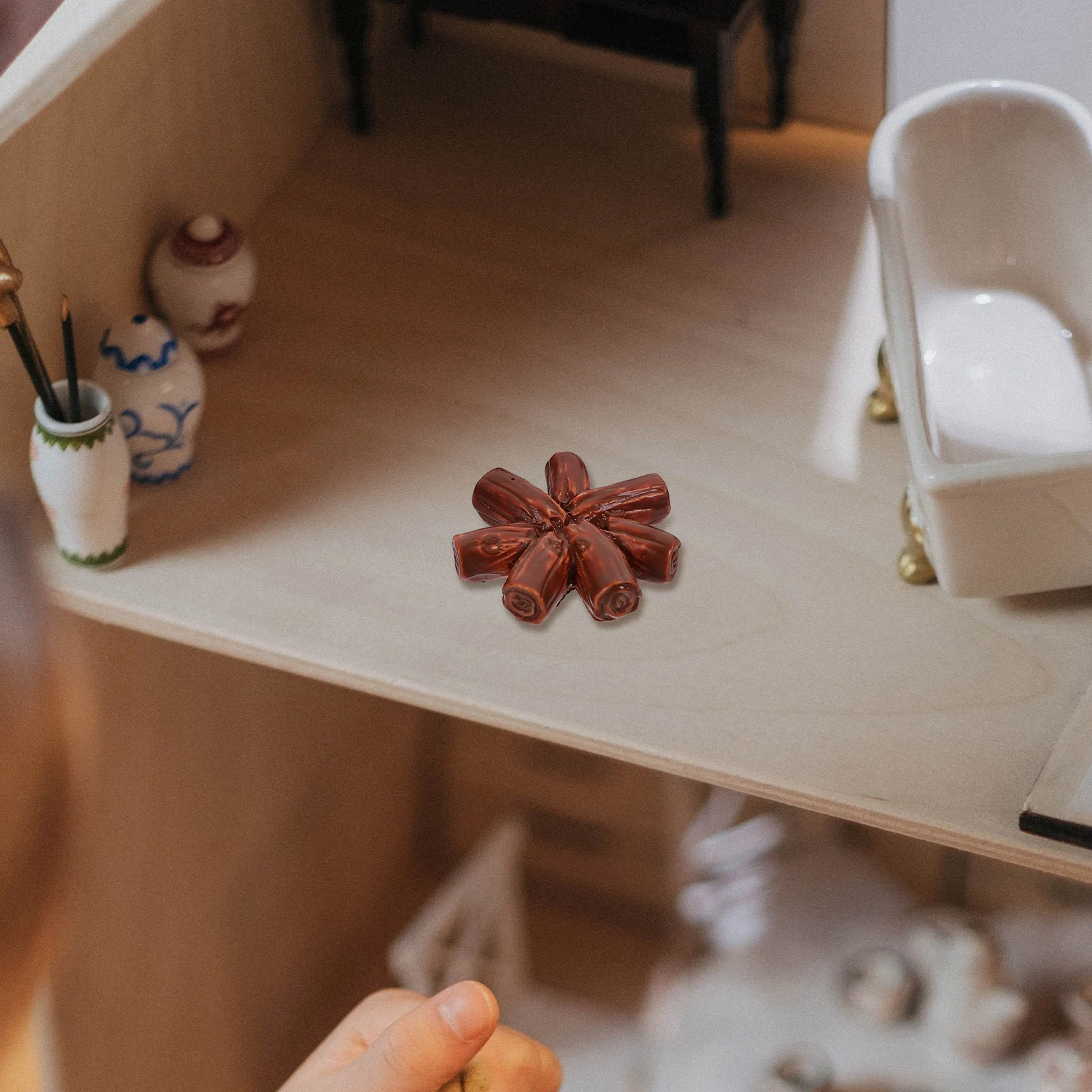 20Pcs Mini Firewood Smooth Surface No Burs Comfortable Feel Dollhouse Scene Layout Adornment Miniature Firewood Pile
20Pcs Mini Firewood Smooth Surface No Burs Comfortable Feel Dollhouse Scene Layout Adornment Miniature Firewood Pile