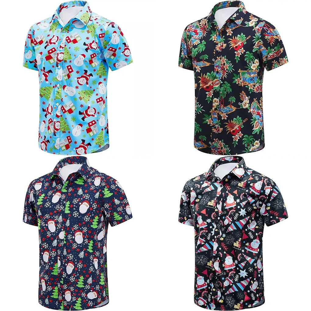 2024 Christmas Graphic Santa Claus Men’s Shirts Hawaiian Harajuku Tops Short Print Tee Lapel Fashion Holiday Oversized Clothes
2024 Christmas Graphic Santa Claus Men’s Shirts Hawaiian Harajuku Tops Short Print Tee Lapel Fashion Holiday Oversized Clothes
