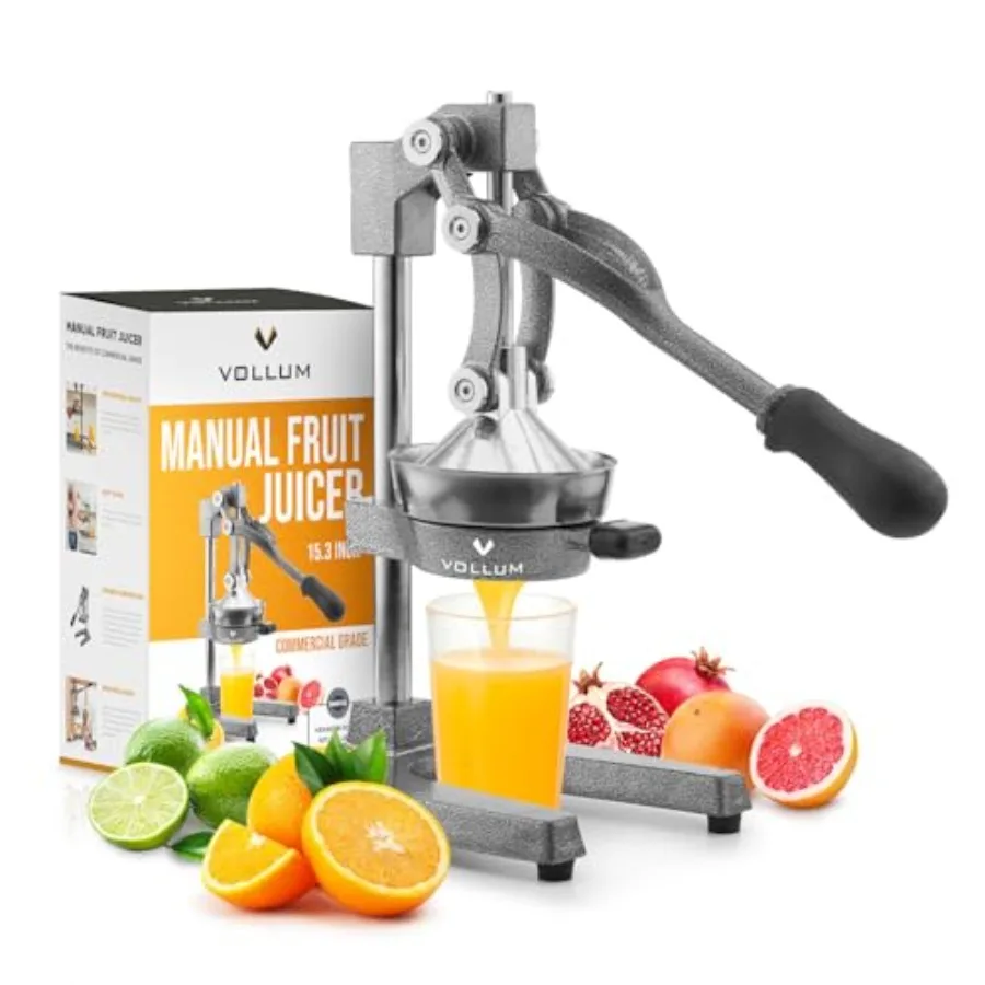 Hand Press Manual Citrus Juicer - citrus squeezer Commercial Grade Home Orange juice Squeezer for Oranges Lemons Limes - Stainl
Hand Press Manual Citrus Juicer - citrus squeezer Commercial Grade Home Orange juice Squeezer for Oranges Lemons Limes - Stainl