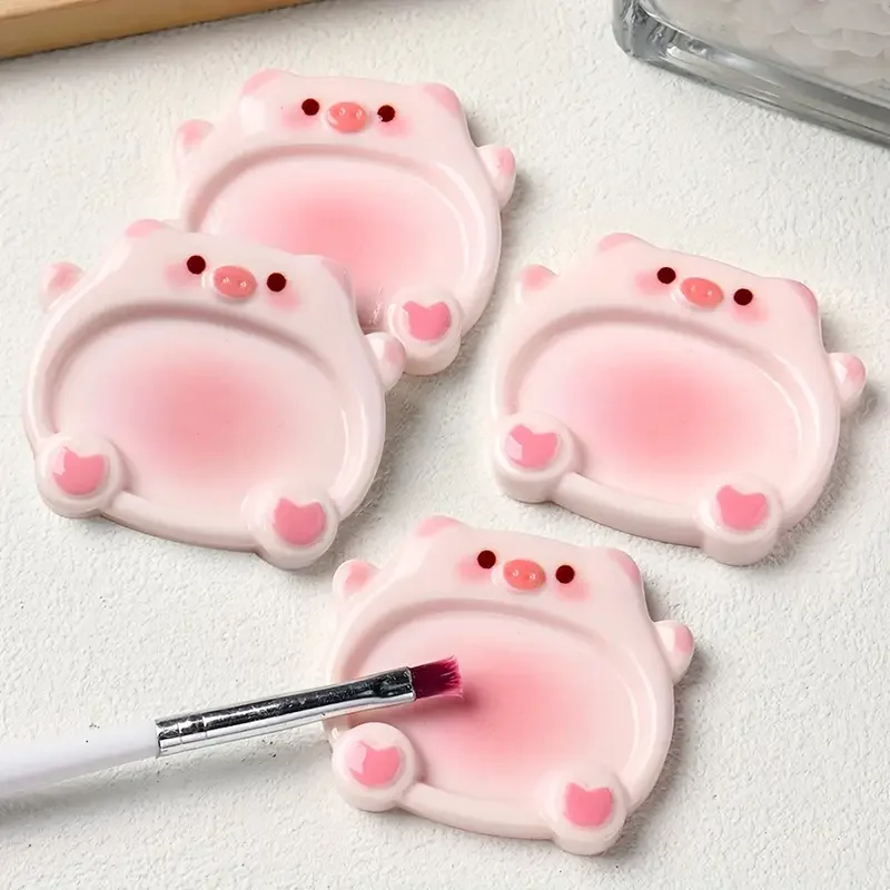 3pcs Cute Pink Nail Art Palette Adorable Cartoon Design with Heart Accents Durable Plastic Gel Polish & Nail Art Tool
3pcs Cute Pink Nail Art Palette Adorable Cartoon Design with Heart Accents Durable Plastic Gel Polish & Nail Art Tool