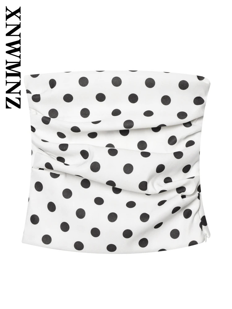 XNWMNZ 2025 Summer New Woman Sexy club Shoulder Sleeveless Top Chic Lady Color Block Strapless Simple dot
XNWMNZ 2025 Summer New Woman Sexy club Shoulder Sleeveless Top Chic Lady Color Block Strapless Simple dot
