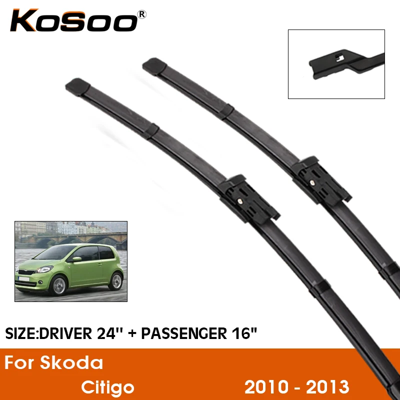 Car Wiper For Skoda Citigo 2010-2013 Windshield Rubber Silicon Refill Front Window Wiper Blades 24"+16" LHD RHD Auto Accessories
Car Wiper For Skoda Citigo 2010-2013 Windshield Rubber Silicon Refill Front Window Wiper Blades 24"+16" LHD RHD Auto Accessories