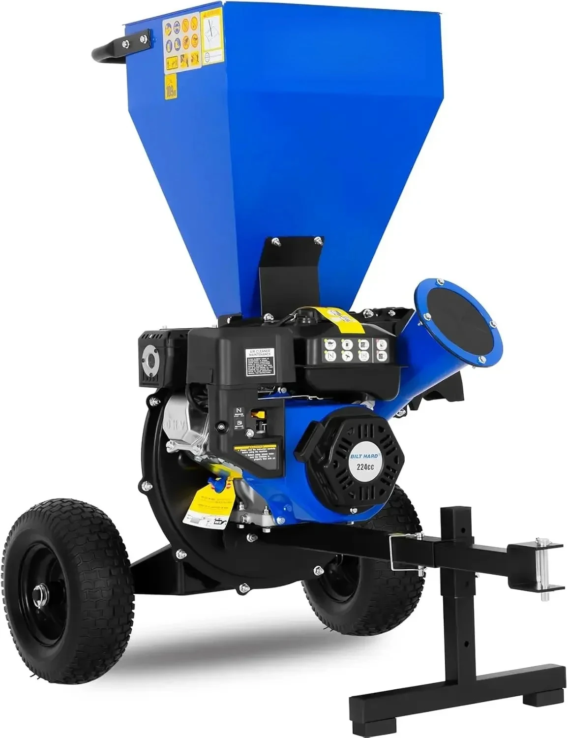 Wood Chipper with Tow Hitch 7.5 224cc Powered Shredder Mulcher Towable 3 in 1 Multi-Function Heavy 3" Max Wood
Wood Chipper with Tow Hitch 7.5 224cc Powered Shredder Mulcher Towable 3 in 1 Multi-Function Heavy 3" Max Wood