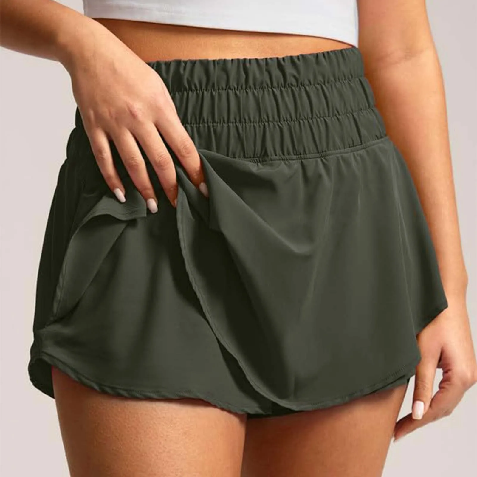 Women Leggings High Waist Double Layered Skort For Yoga Fitness Tennis Chic Breathable Summer Sport Workout Wear Safety Panties
Women Leggings High Waist Double Layered Skort For Yoga Fitness Tennis Chic Breathable Summer Sport Workout Wear Safety Panties