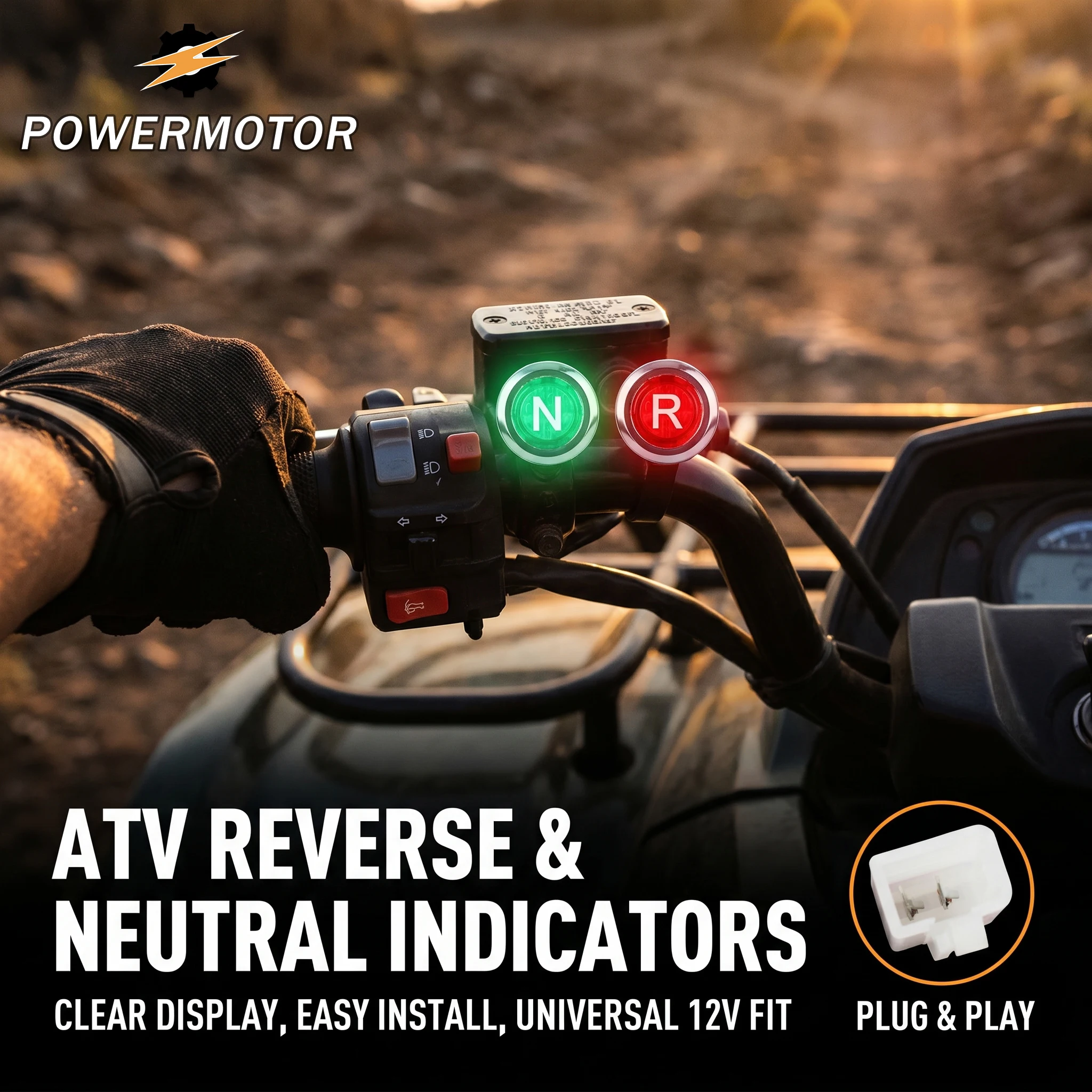 ATV DirtBike Reverse Neutral Light Indicator For Sunl Taotao Loncin Etc 90 110 125 150 200 250 300cc DC 12V Quad Motocross Parts
ATV DirtBike Reverse Neutral Light Indicator For Sunl Taotao Loncin Etc 90 110 125 150 200 250 300cc DC 12V Quad Motocross Parts