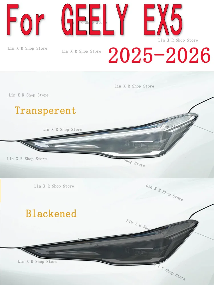 For GEELY EX5 2025-2026 Car Exterior Headlight Anti-scratch Front Lamp Tint TPU Protective Film Cover Repair Accessories
For GEELY EX5 2025-2026 Car Exterior Headlight Anti-scratch Front Lamp Tint TPU Protective Film Cover Repair Accessories
