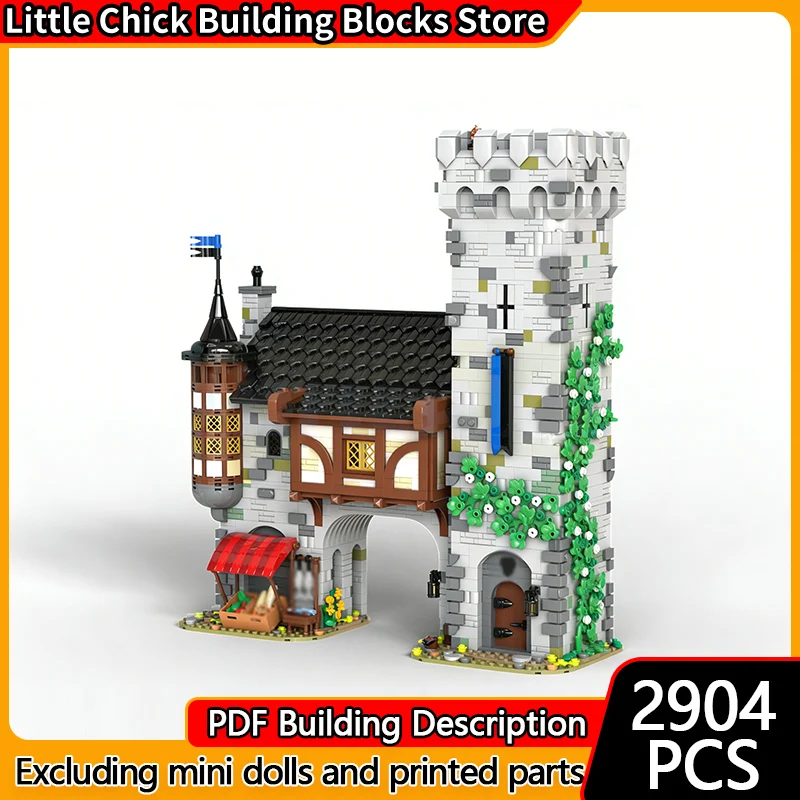 Модель City Street View MOC, строительные кирпичи, средневековые городские ворота, модульная технология, детские праздничные подарки, сборные игрушки, костюм
Модель City Street View MOC, строительные кирпичи, средневековые городские ворота, модульная технология, детские праздничные подарки, сборные игрушки, костюм